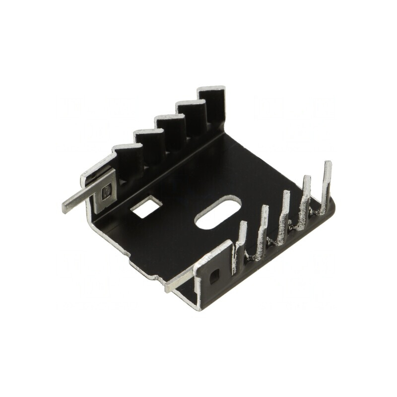Radiator Extrudat U Negru 36,2mm x 30,4mm x 36,2mm 17K/W | Electronic-mag.ro | Componente Electronice