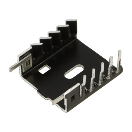 Radiator Extrudat U Negru 36,2mm x 30,4mm x 36,2mm 17K/W | Electronic-mag.ro | Componente Electronice