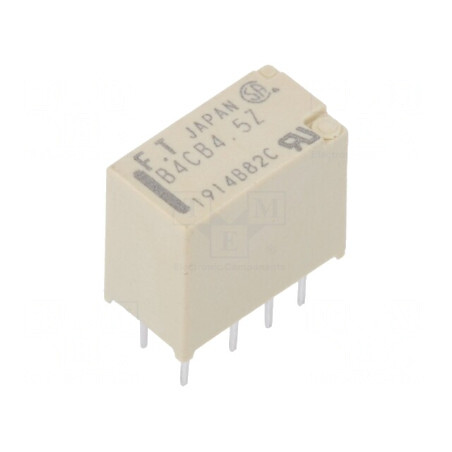 Releu Electromagnetic DPDT 4,5VDC 2A 0,3A/125VAC | Electronic-mag.ro | Componente Electronice