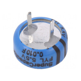 Supercondensator THT 0,01F 5,5V 5,08mm 300Ω | Electronic-mag.ro | Componente Electronice