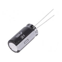 Condensator Electrolitic THT 1000uF 35V 12.5x25mm 20% | Electronic-mag.ro | Componente Electronice