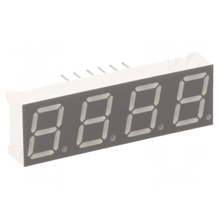 Afișaj LED 7 Segmente 10mm 4 Digiti Roșu | Electronic-mag.ro | Componente Electronice