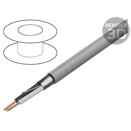 Cablu Ecranat Gri 300V 305m CPR Eca | Electronic-mag.ro | Componente Electronice