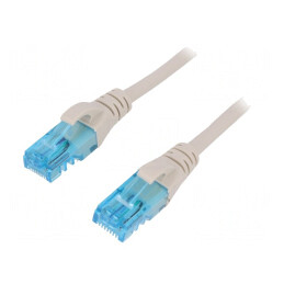 Cablu Patch U/UTP Cat5e Cupru PVC Gri 1m | Electronic-mag.ro | Componente Electronice
