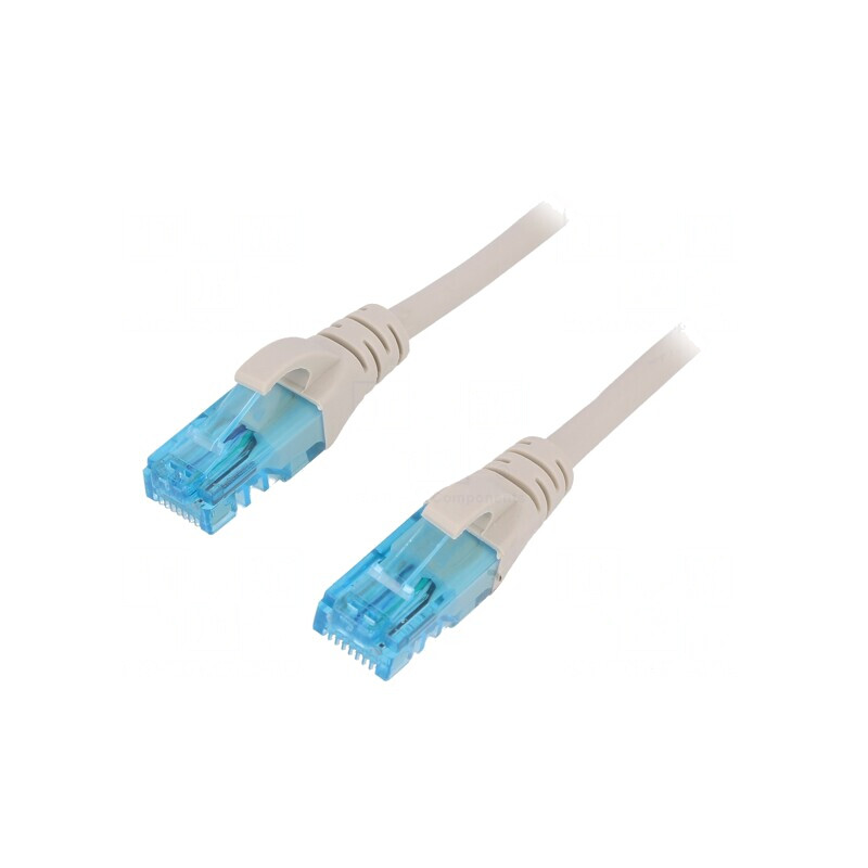 Cablu Patch U/UTP Cat5e Cupru PVC Gri 1m | Electronic-mag.ro | Componente Electronice