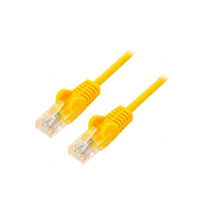Patch Cord Ethernet UTP Cat 5e Cupru PVC Galben 1m | Electronic-mag.ro | Componente Electronice Patch Cord Ethernet UTP Cat 5e Cupru PVC Galben 1m | Electronic-mag.ro | Componente Electronice