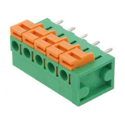 Regletă de Conexiuni PCB 5 Piste 5,08mm Drept | Electronic-mag.ro | Componente Electronice