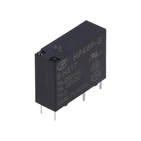 Releu electromagnetic SPST-NO 5VDC 10A 250VAC | Electronic-mag.ro | Componente Electronice