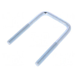 Bridă U oțel zinc 46mm x 49mm | Electronic-mag.ro | Componente Electronice