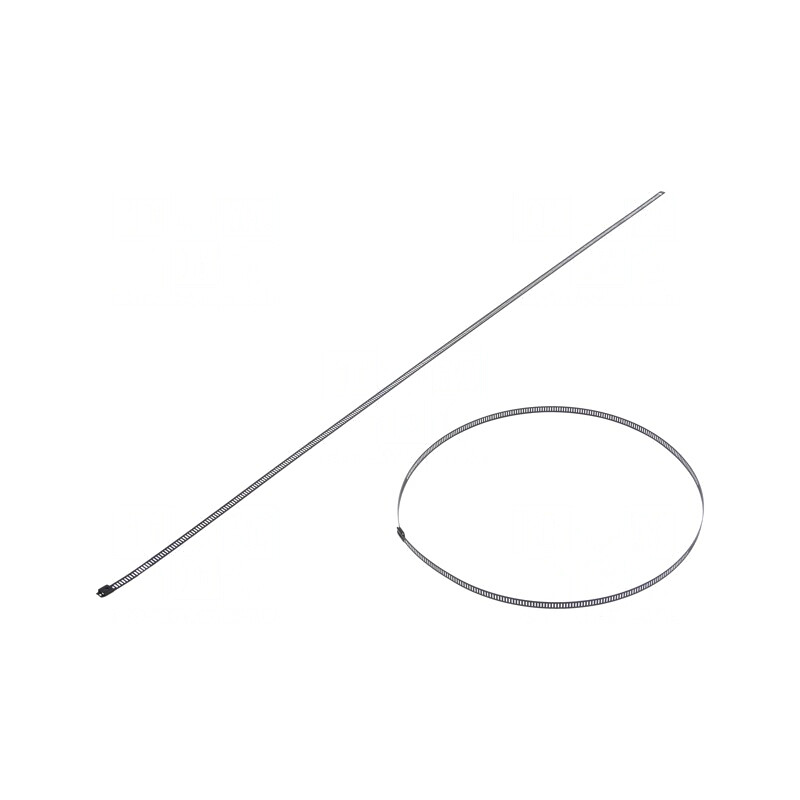 Colier de strângere din oțel inoxidabil 750mm x 7mm AISI 304 | Electronic-mag.ro | Componente Electronice