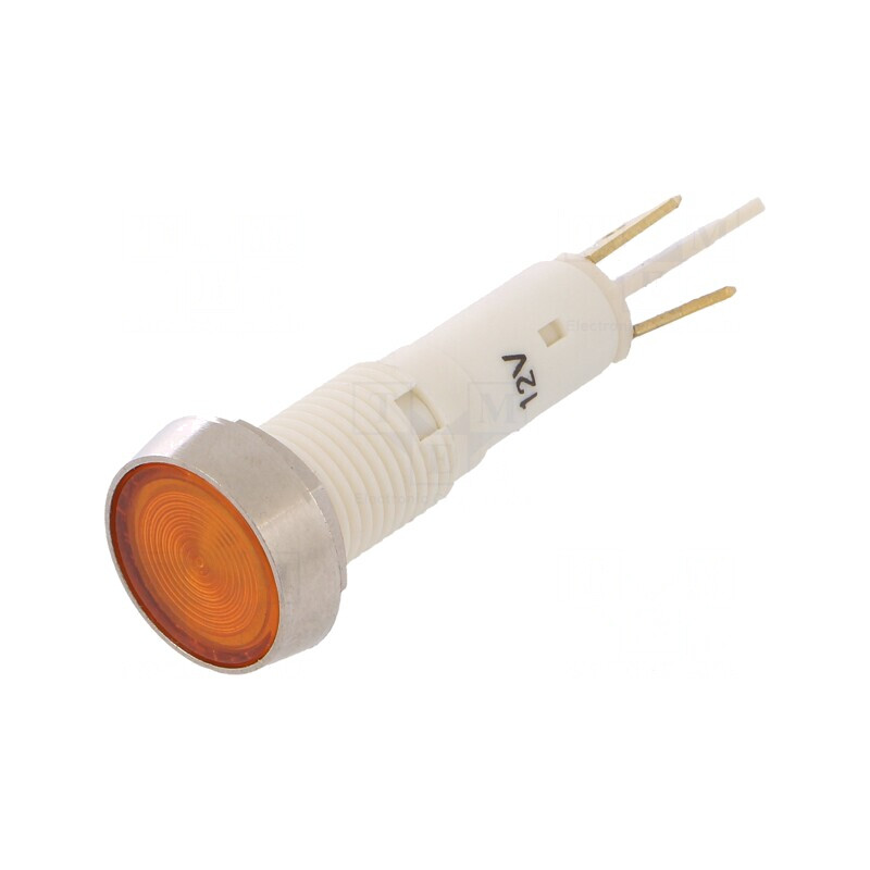 Lampă LED Galbenă 12V Ø10mm Plastic | Electronic-mag.ro | Componente Electronice