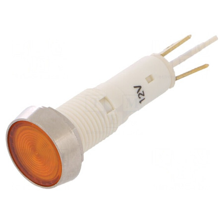 Lampă LED Galbenă 12V Ø10mm Plastic | Electronic-mag.ro | Componente Electronice