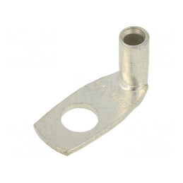 Vârf inelar tubular M8 pentru cablu 10mm2 unghi 90° | Electronic-mag.ro | Componente Electronice