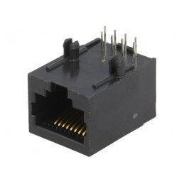 Soclu RJ45 8p8c PCB THT 90° | Electronic-mag.ro | Componente Electronice