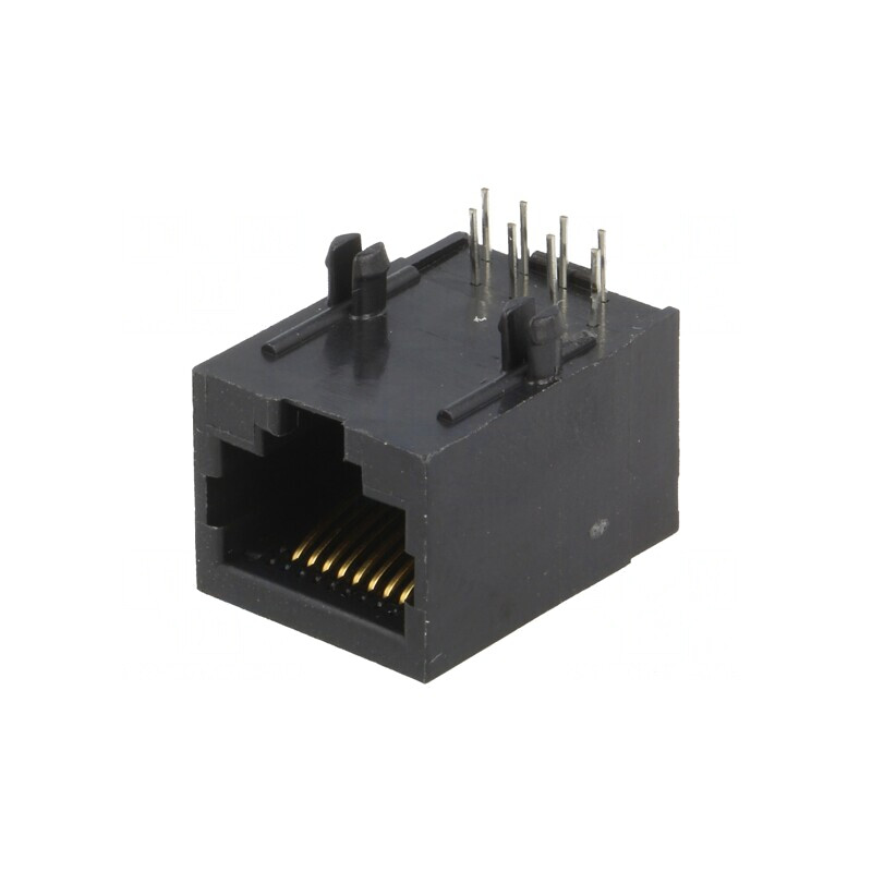 Soclu RJ45 8p8c PCB THT 90° | Electronic-mag.ro | Componente Electronice