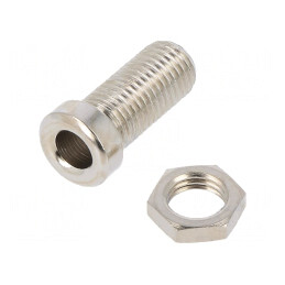 Soclu Banană 4mm 32A Nichelat | Electronic-mag.ro | Componente Electronice