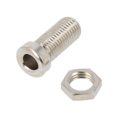 Soclu Banană 4mm 32A Nichelat | Electronic-mag.ro | Componente Electronice
