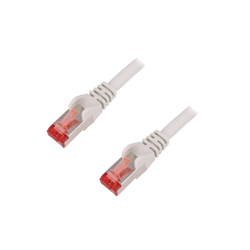 Patch cord S/FTP CAT6 LSZH Gri 150mm Dublu Ecranat | Electronic-mag.ro | Componente Electronice