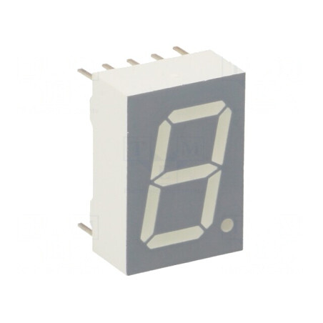 Afișaj LED 7 Segmente 13mm Verde Catod | Electronic-mag.ro | Componente Electronice