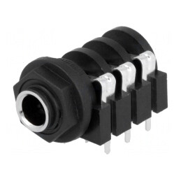 Soclu Jack Stereo 6.3mm cu Întrerupător Dublu | Electronic-mag.ro | Componente Electronice