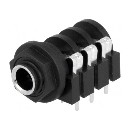 Soclu Jack Stereo 6.3mm cu Întrerupător Dublu | Electronic-mag.ro | Componente Electronice