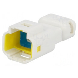 Conector cablu-cablu E-Seal tată alb IP67