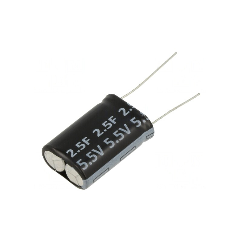 Supercondensator THT 2.5F 5.5V 17x25x8.5mm | Electronic-mag.ro | Componente Electronice