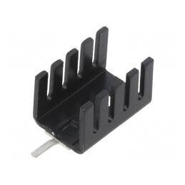 Radiator Extrudat Negru TO220 19x13.2x12.7mm | Electronic-mag.ro | Componente Electronice
