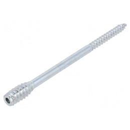 Şurub lemn 6x120 mm fără cap HEX 4mm oțel zincat | Electronic-mag.ro | Componente Electronice