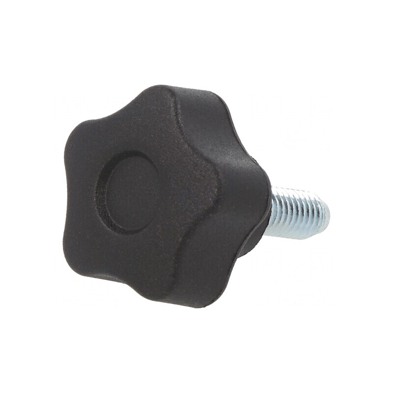 Buton de Reglare Negru M6 25mm | Electronic-mag.ro | Componente Electronice