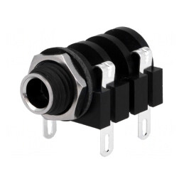 Soclu Jack 6,3mm Mono 2 Pini 90° Lipire | Electronic-mag.ro | Componente Electronice