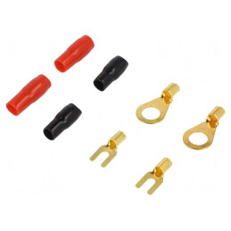Set Conectori Izolați 4mm Negru și Roșu | Electronic-mag.ro | Componente Electronice