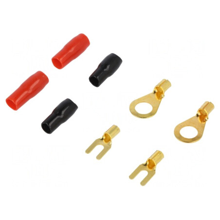 Set Conectori Izolați 4mm Negru și Roșu | Electronic-mag.ro | Componente Electronice