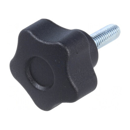 Buton de Reglare Negru M5 25mm | Electronic-mag.ro | Componente Electronice