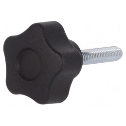 Buton de Reglare Negru M5 25mm | Electronic-mag.ro | Componente Electronice