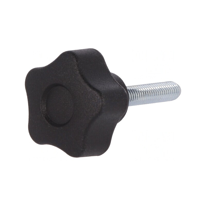 Buton de Reglare Negru M5 25mm | Electronic-mag.ro | Componente Electronice