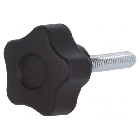 Buton de Reglare Negru M5 25mm | Electronic-mag.ro | Componente Electronice