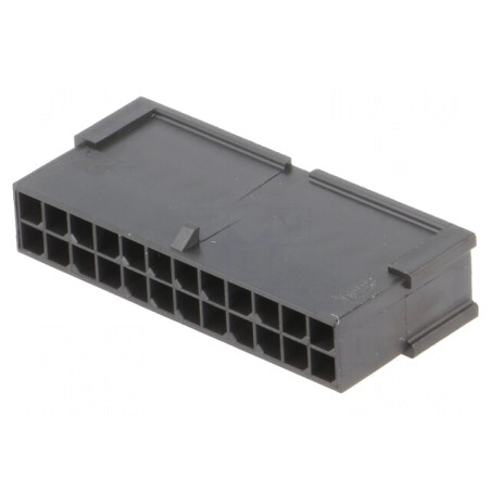 Mufă cablu tată Micro-Fit 3.0 3mm 24 pini fără contacte | Electronic-mag.ro | Componente Electronice
