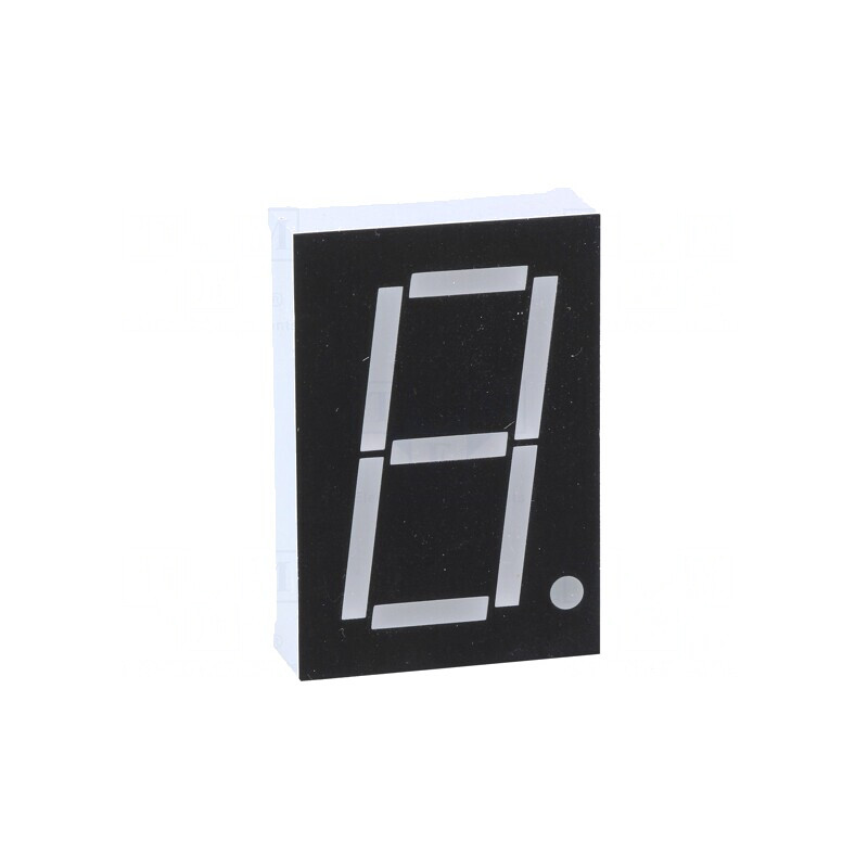 Afișaj LED 7 Segmente 26mm Verde Catodic | Electronic-mag.ro | Componente Electronice