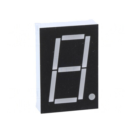 Afișaj LED 7 Segmente 26mm Verde Catodic | Electronic-mag.ro | Componente Electronice