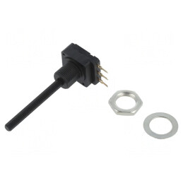 Potentiometru Axial 5kΩ 200mW THT 4mm Plastik Mono Cărbune | Electronic-mag.ro | Componente Electronice