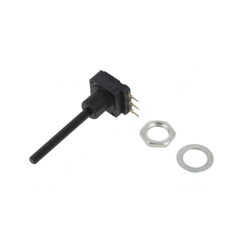 Potentiometru Axial 5kΩ 200mW THT 4mm Plastik Mono Cărbune | Electronic-mag.ro | Componente Electronice