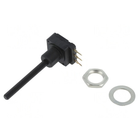 Potentiometru Axial 5kΩ 200mW THT 4mm Plastik Mono Cărbune | Electronic-mag.ro | Componente Electronice