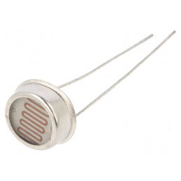 Fotorezistor; 250mW; 18÷50kΩ; 560nm; THT; 250VDC; ØLED: 12mm