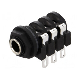 Soclu Jack 6,3mm Mamă Stereo cu Întrerupător Dublu | Electronic-mag.ro | Componente Electronice