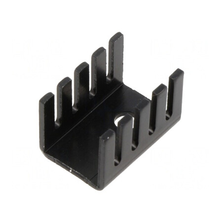 Radiator TO220 Negru 19.1x13.2x12.7mm | Electronic-mag.ro | Componente Electronice