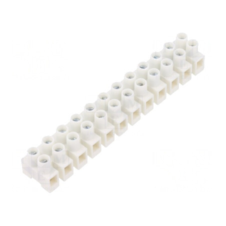 Regletă de Conexiuni cu Șurub 2,5mm2 400V 12 Piste | Electronic-mag.ro | Componente Electronice