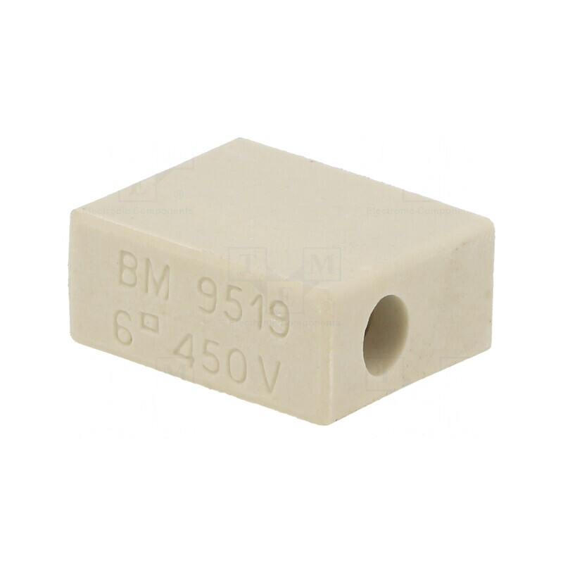 Regletă de Conexiuni Terminal cu Șurub 6mm2 450V 1 Pista | Electronic-mag.ro | Componente Electronice