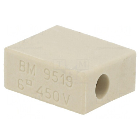 Regletă de Conexiuni Terminal cu Șurub 6mm2 450V 1 Pista | Electronic-mag.ro | Componente Electronice
