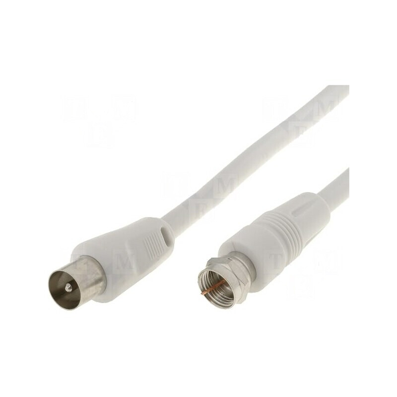Cablu Coaxial F 1,5m Alb | Electronic-mag.ro | Componente Electronice